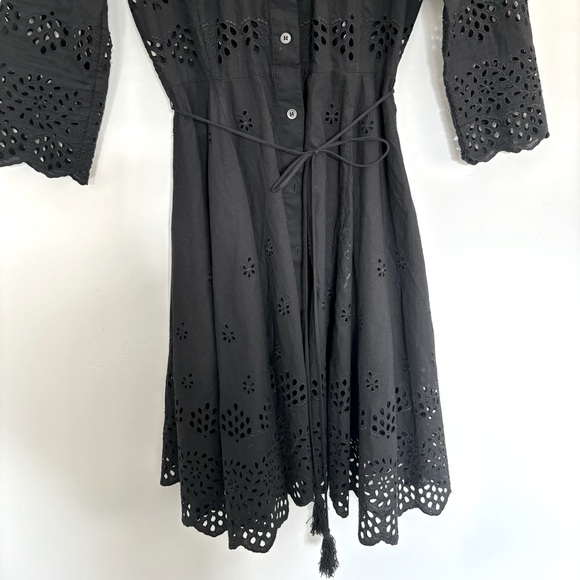 Theory Kalsingas Eyelet Dress 100% Cotton - Picture 3 of 9